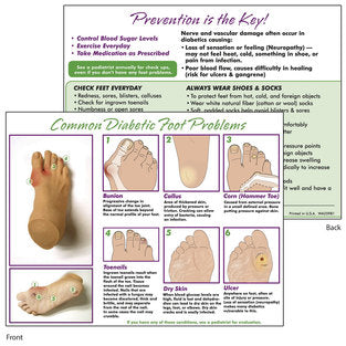 DIABETIC FOOT TEAR PAD