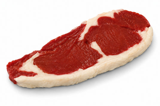 Raw Strip Steak Replica – 8 oz