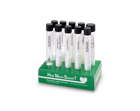 How Much Sugar? Test Tube Display