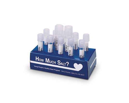 How Much Salt? Test Tube Display