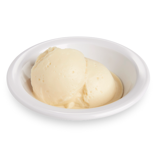 Vanilla Ice Cream Replica – 2 Size 8 Scoops in Melamine Bowl