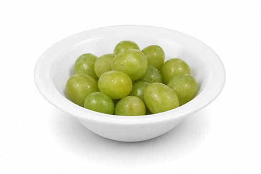 Green Grapes Replica – 15 Grapes in Bowl (3 oz Portion)
