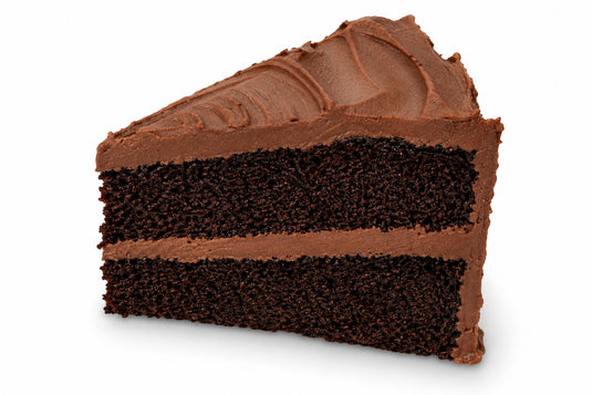 Frosted Chocolate Cake Slice Replica – 1/12 of 9 in Cake