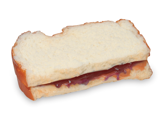 Peanut Butter & Jelly Sandwich Replica – 1/2 Sandwich