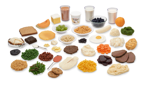 Carb Counting Food Replica Kit and TearPad