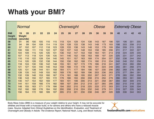 BMI Handout – English, Pack of 75