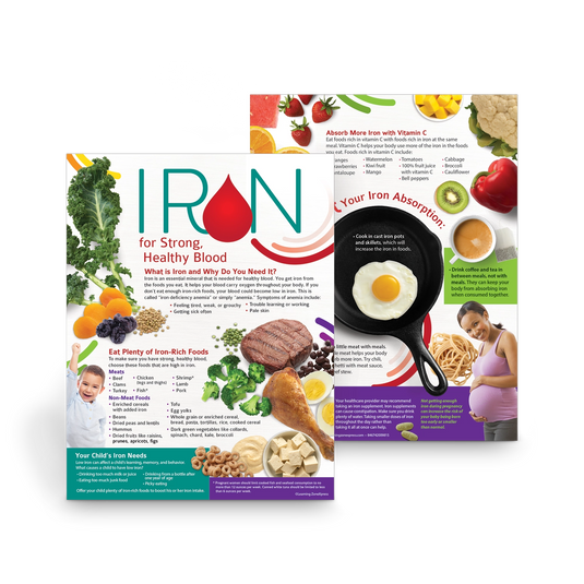 Iron for Strong, Healthy Blood Handouts – 50 Sheets