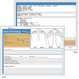 TEARPAD FOOT SCREEN
