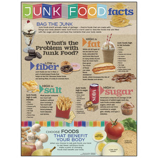 POSTER JUNK FOOD FACTS